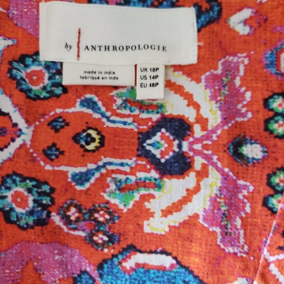 Vibrant Anthropologie maxi dress - Picture 4 of 4